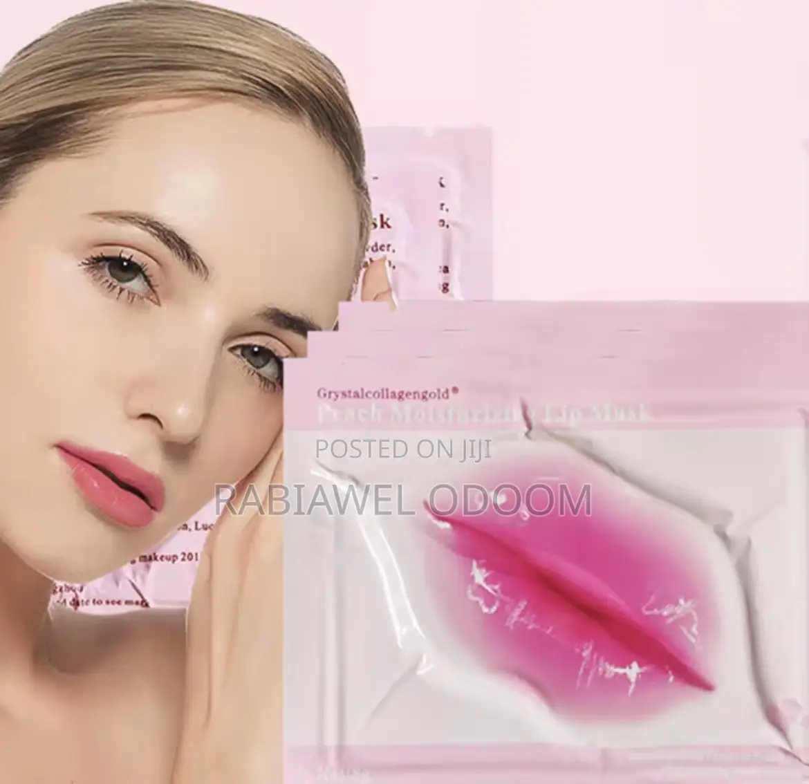 Hydrogel Collagen Peach Lip Mask For Dry Chapped Lips
