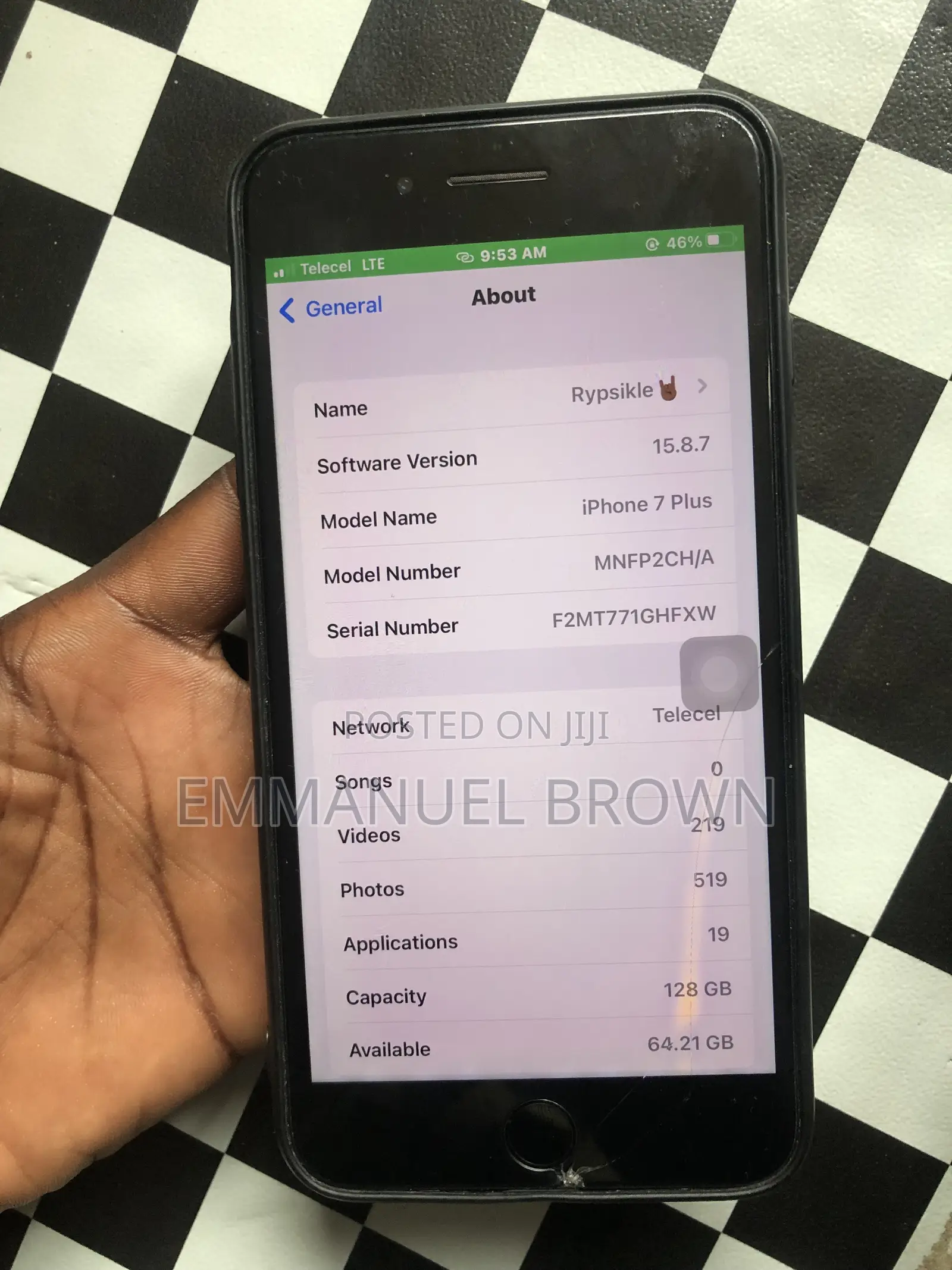 Apple iPhone 7 Plus 128 GB Black