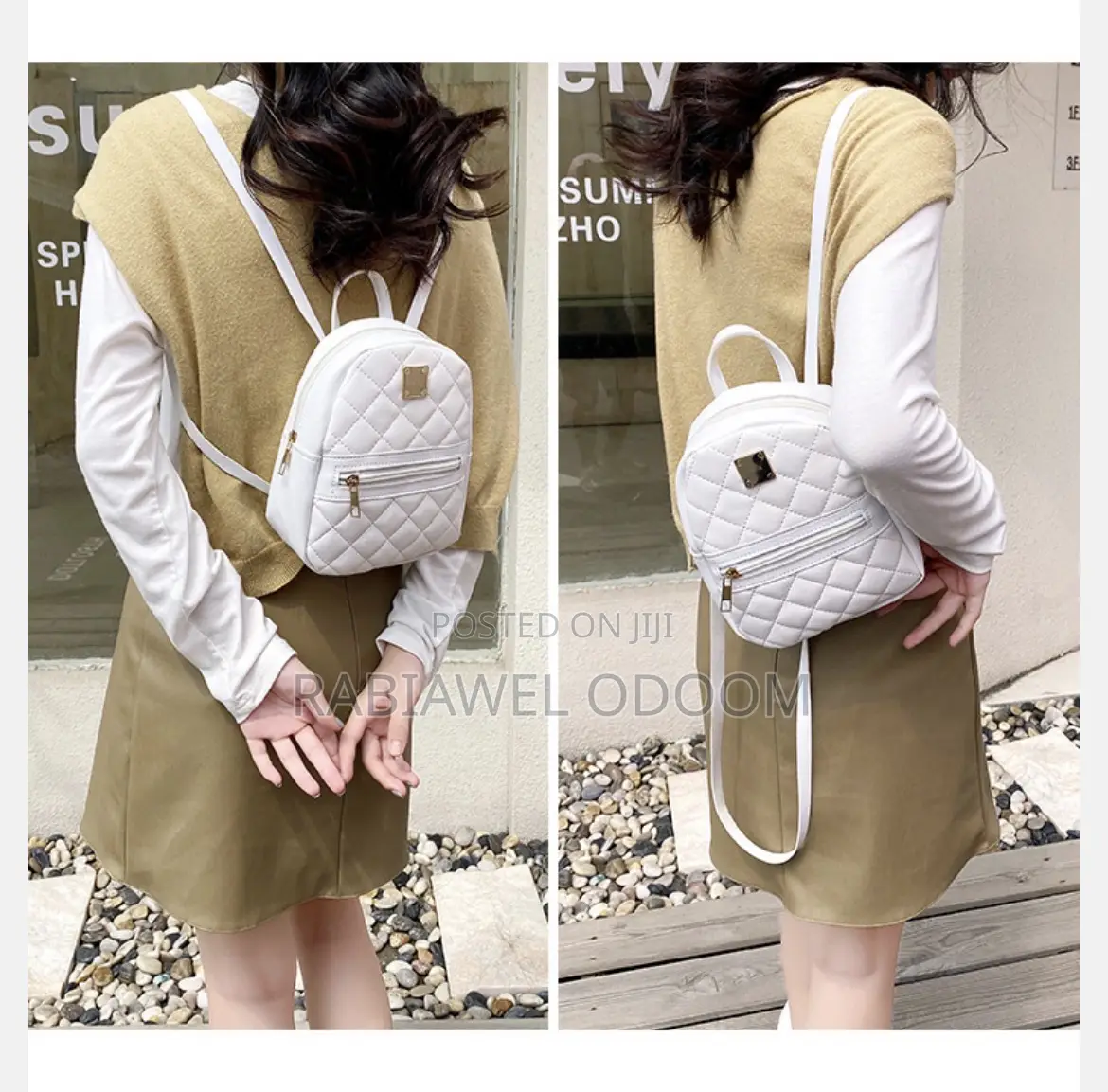 Mini Quilted Backpack With Extra Straps | Brand New