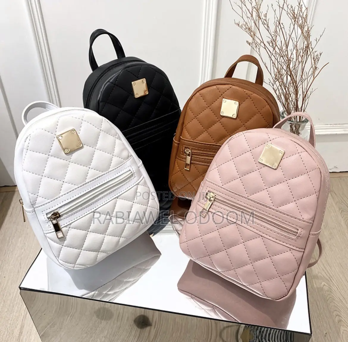 Mini Quilted Backpack With Extra Straps | Brand New