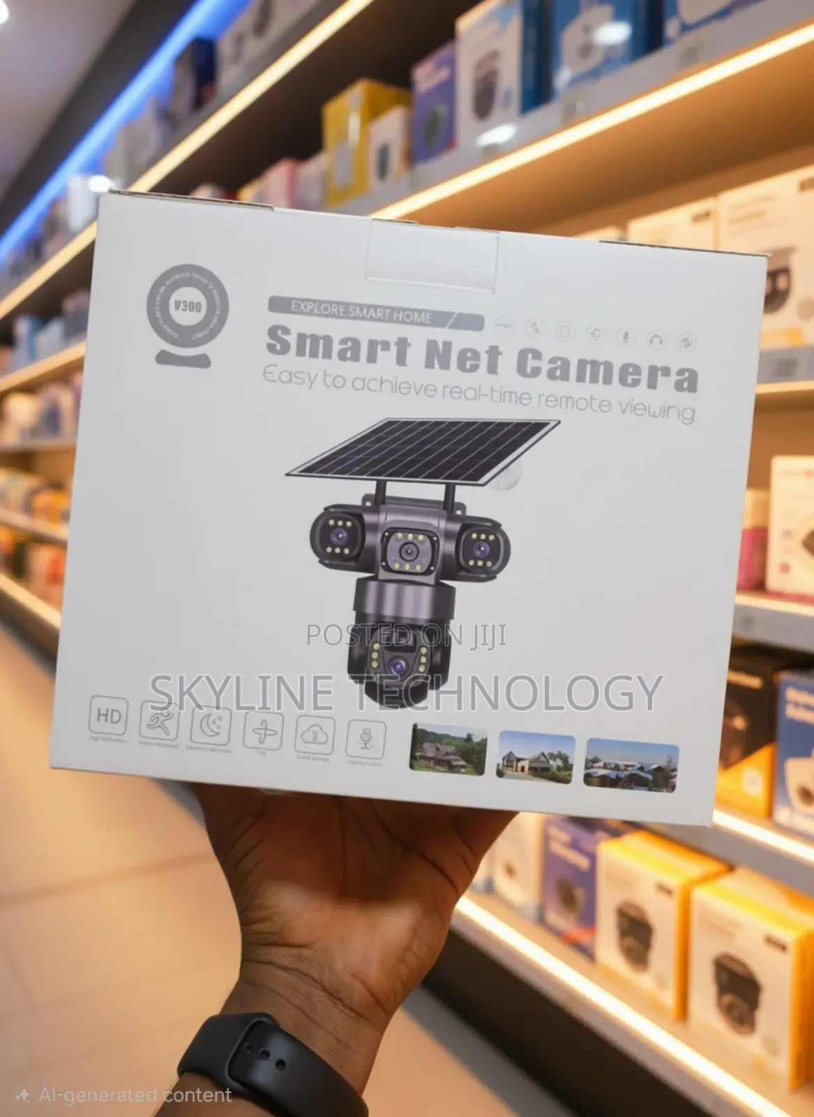 3 Lens 4g High Quality Security Camera (Solar Powered)