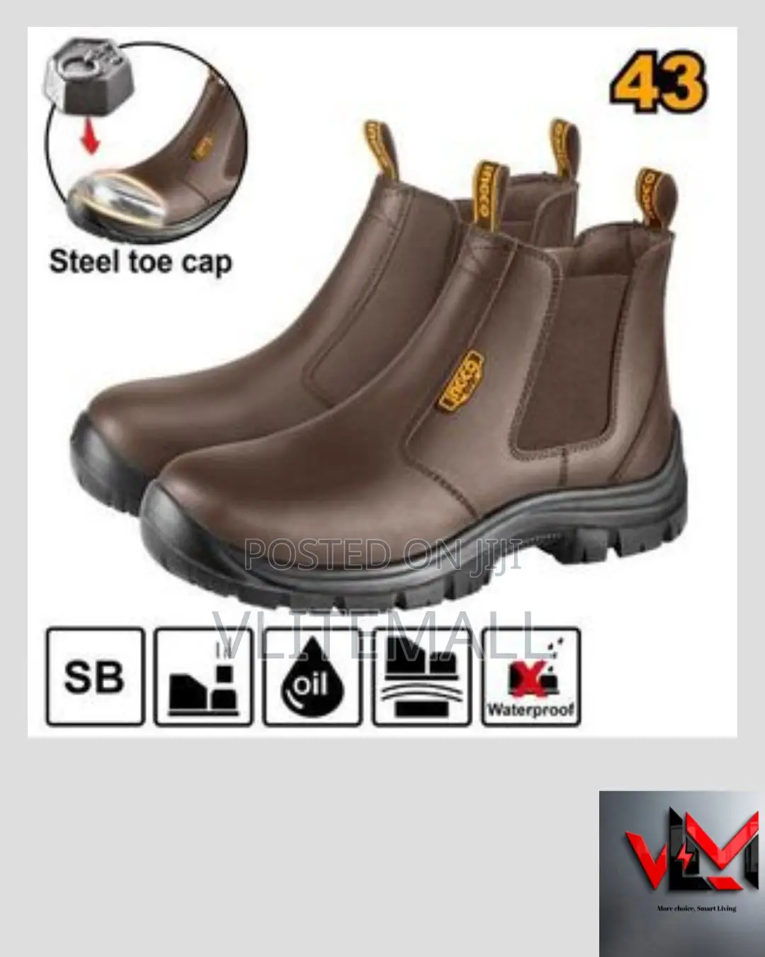 Ingco Safety Boots Ssh08sb.43 Size 43