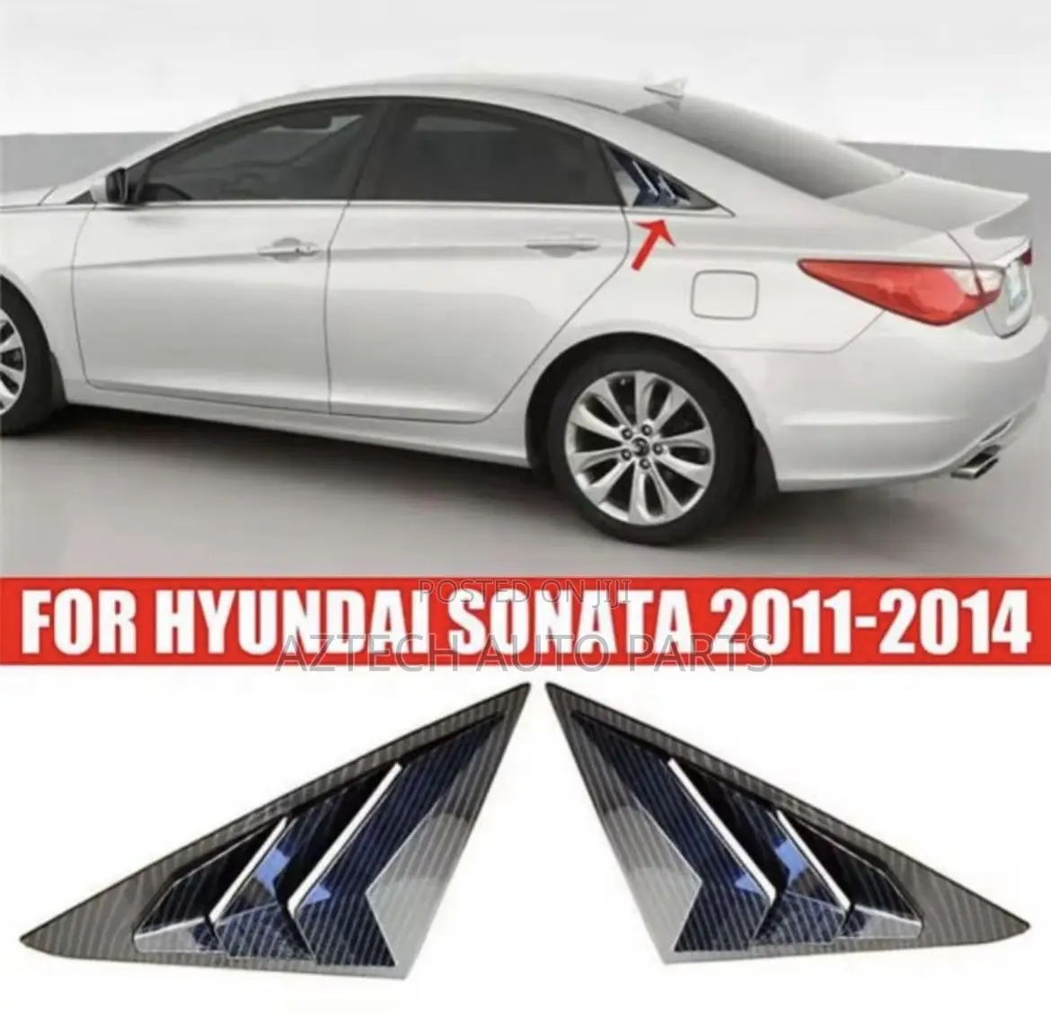Hyundai Sonata 2011 2012 2013 2014 Side Glass Vent