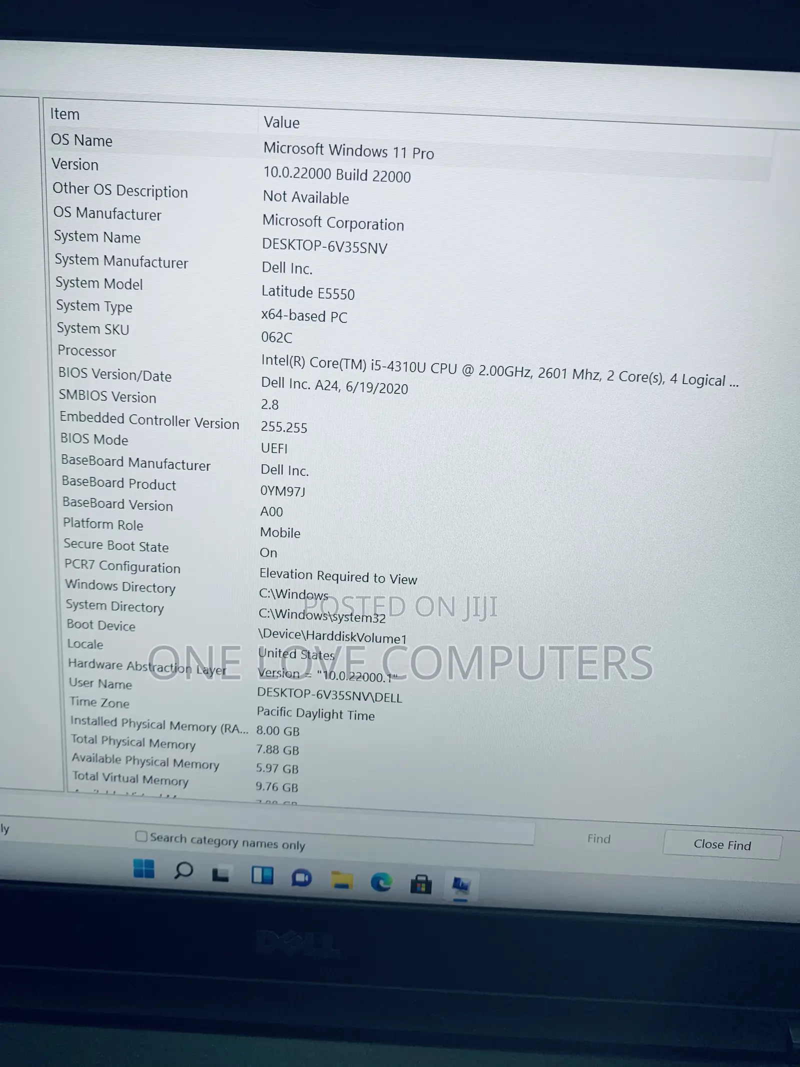 Laptop Dell Latitude E5550 8GB Intel Core i5 SSD 256GB