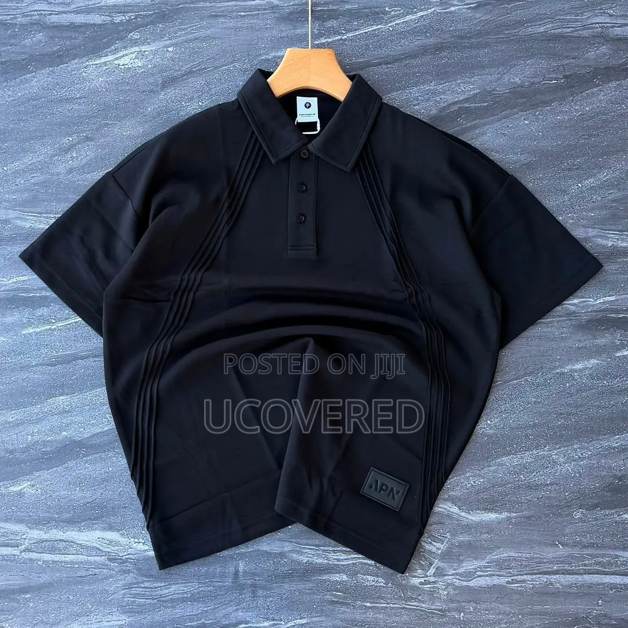 Half-Zip/Button Jersey-Knit Polo Shirt