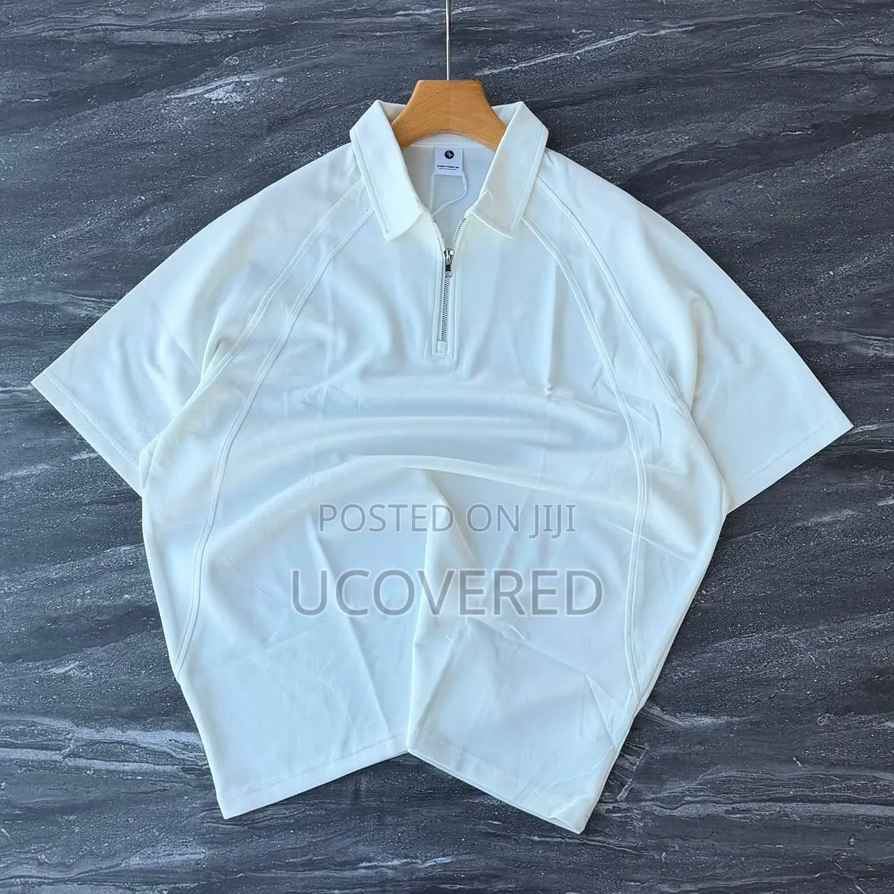 Half-Zip/Button Jersey-Knit Polo Shirt