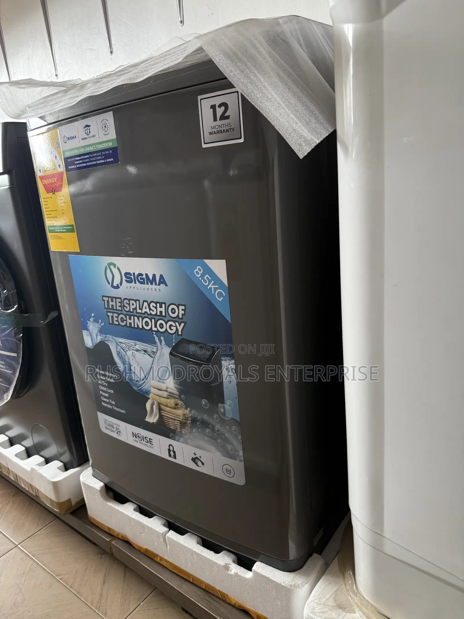 Sigma SWM-T805tl 8.5kg Fully Automatic Top Load Washing Machine