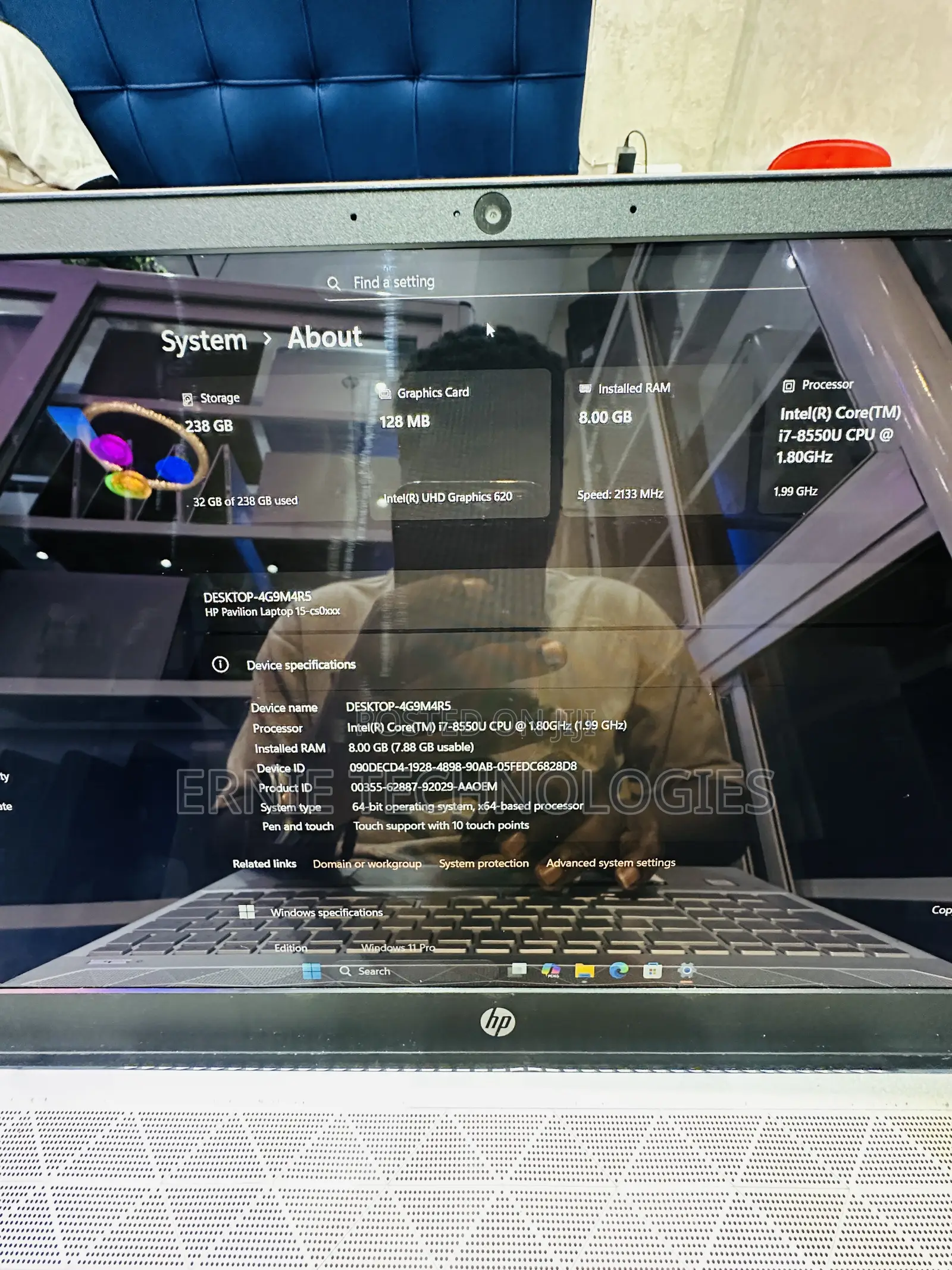 Laptop HP Pavilion 15 8GB Intel Core i7 SSD 256GB