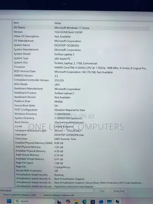 Laptop Microsoft Surface Laptop 2 8GB Intel Core i5 SSD 256GB