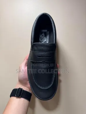 Vans Skate Loafer in Dark Forest Green and White. And in All Black