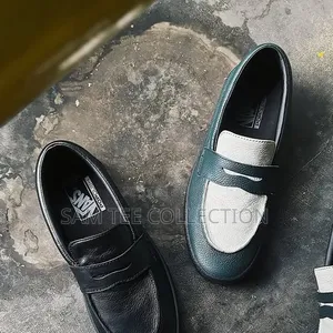 Vans Skate Loafer in Dark Forest Green and White. And in All Black