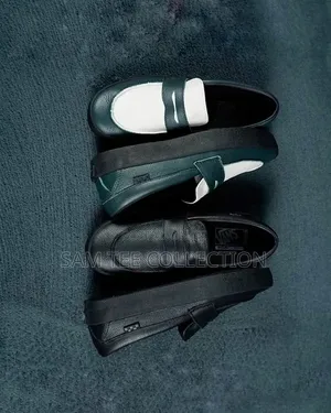 Vans Skate Loafer in Dark Forest Green and White. And in All Black