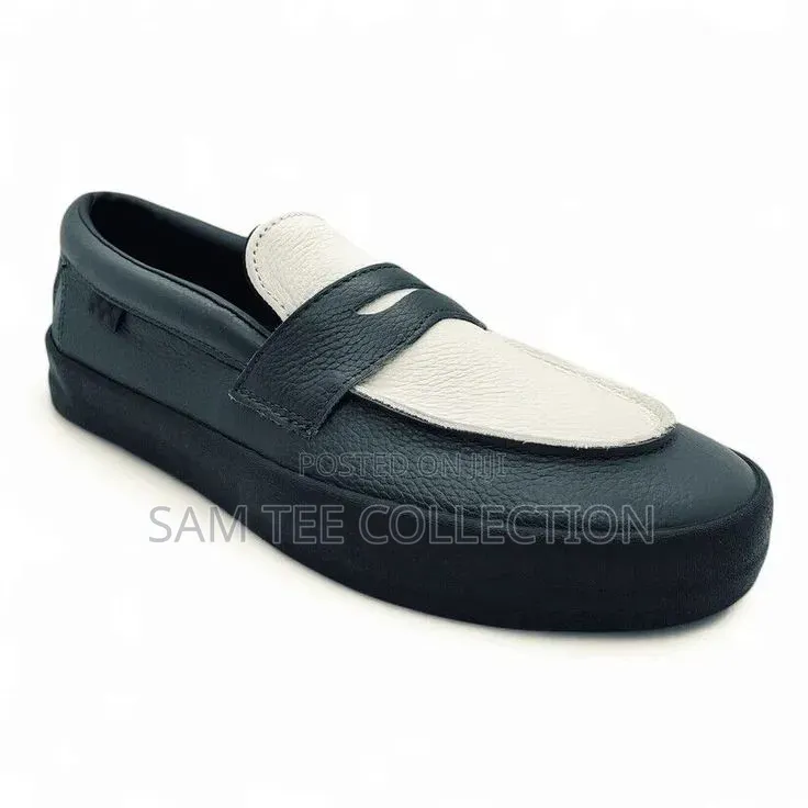 Vans Skate Loafer in Dark Forest Green and White. And in All Black
