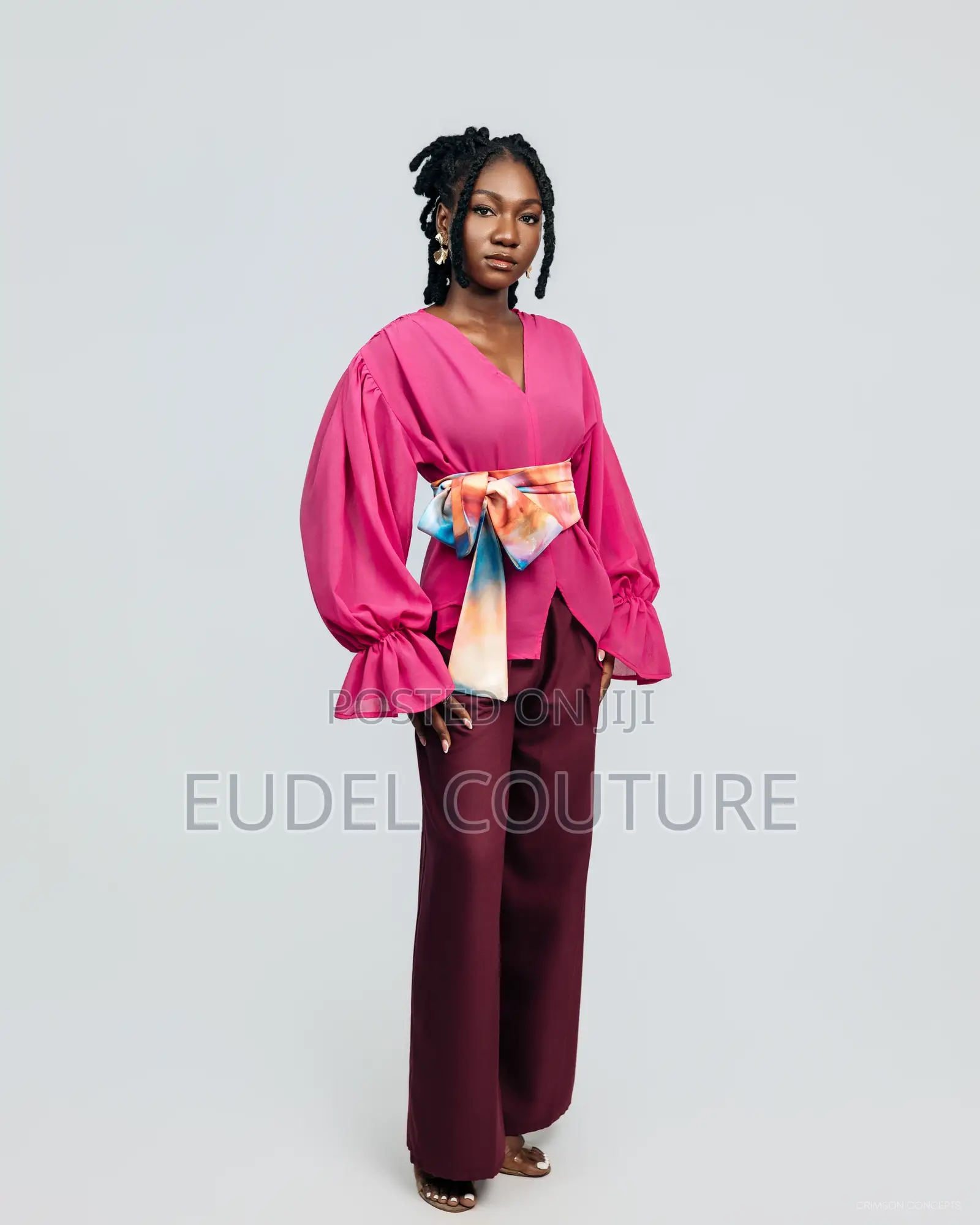 Nogah Set - Palazzo Pants and Wrap Blouse