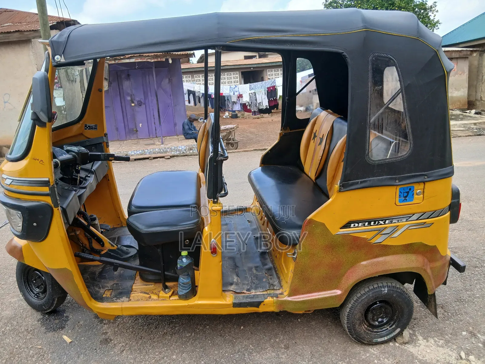 TVS King Deluxe Plus iTouch Start 2024 Yellow
