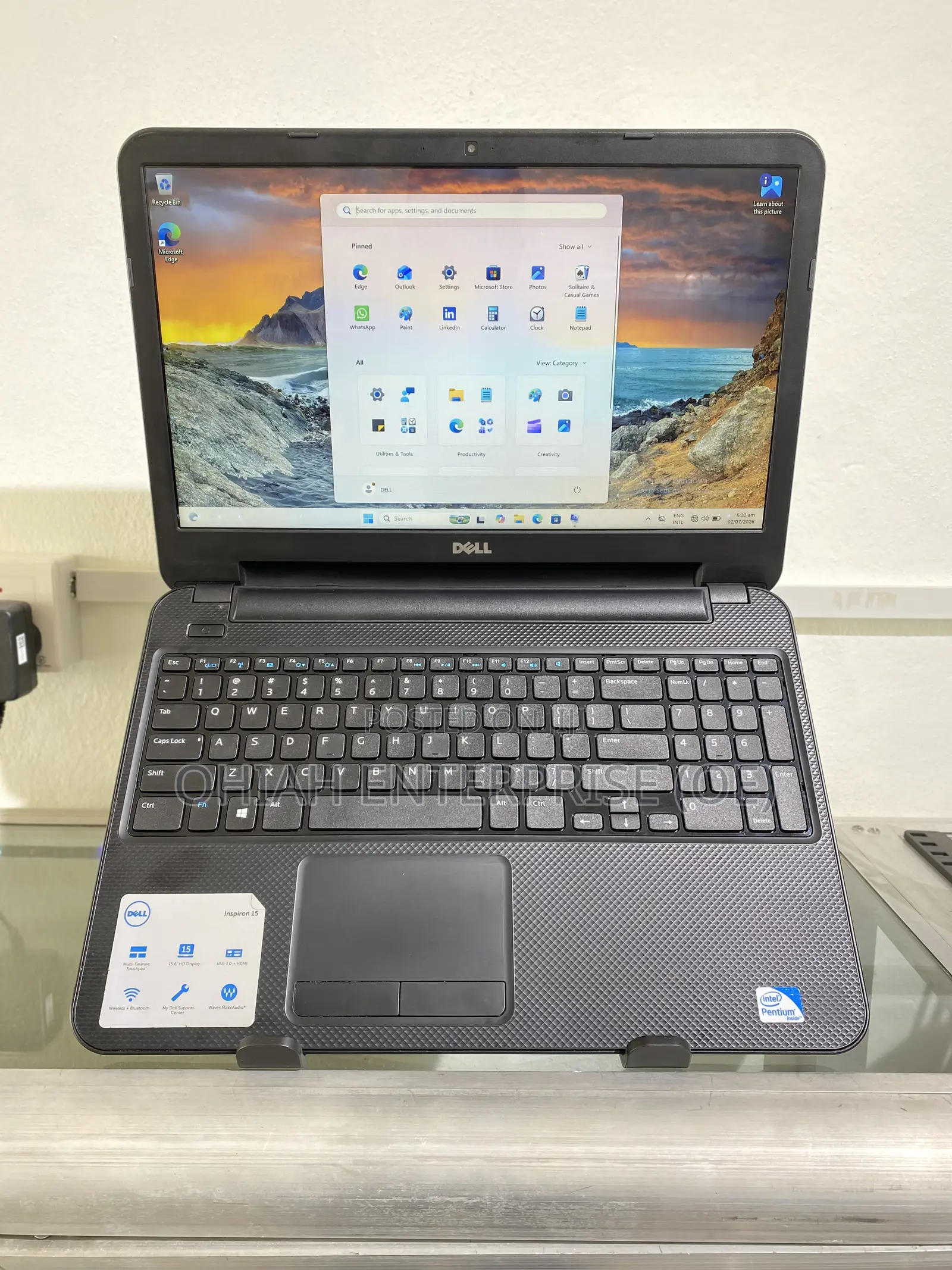 Laptop Dell Inspiron 3541 8GB Intel Pentium HDD 500GB