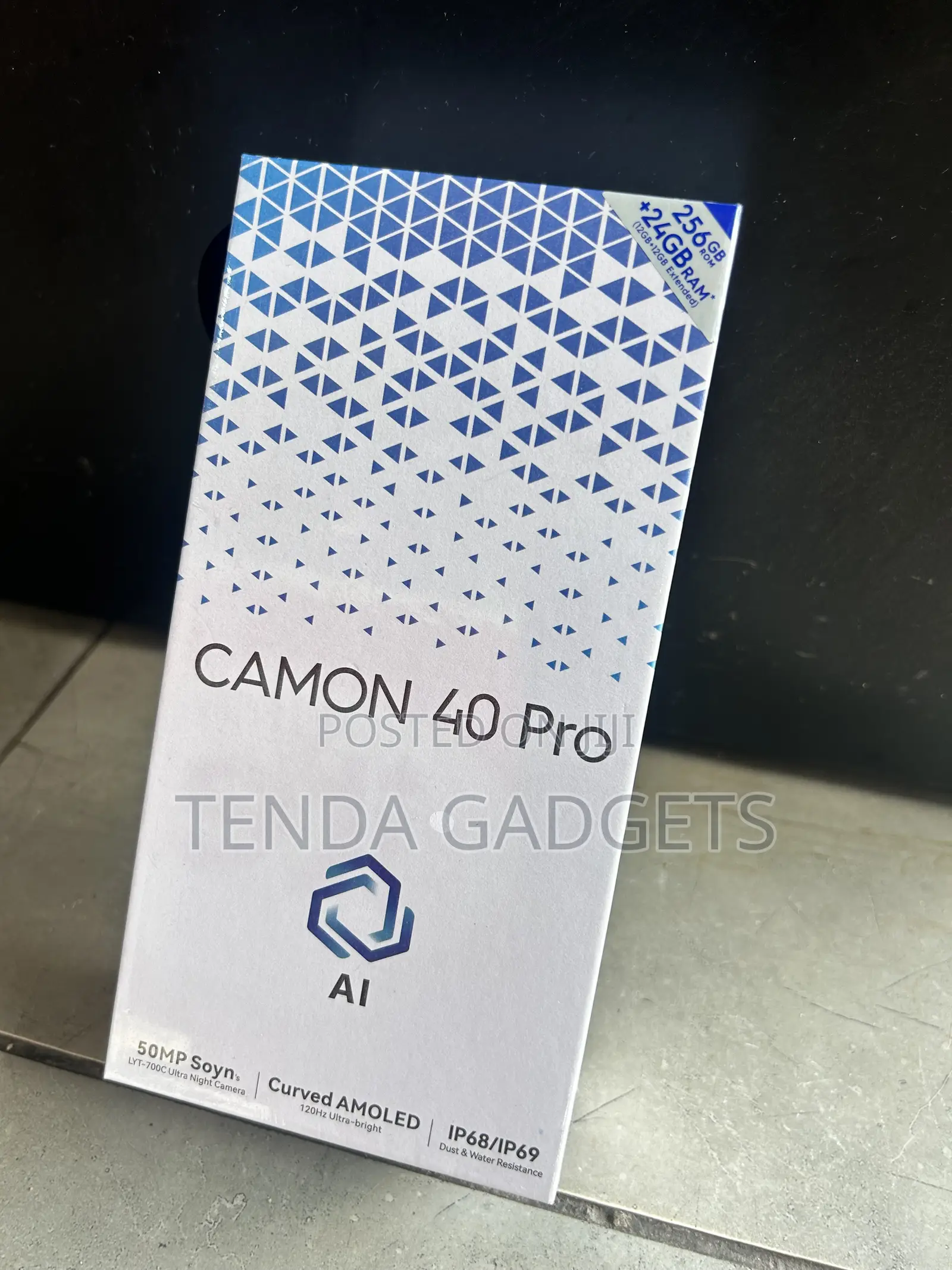 New Tecno Camon 40 Pro 5G 256 GB Gray