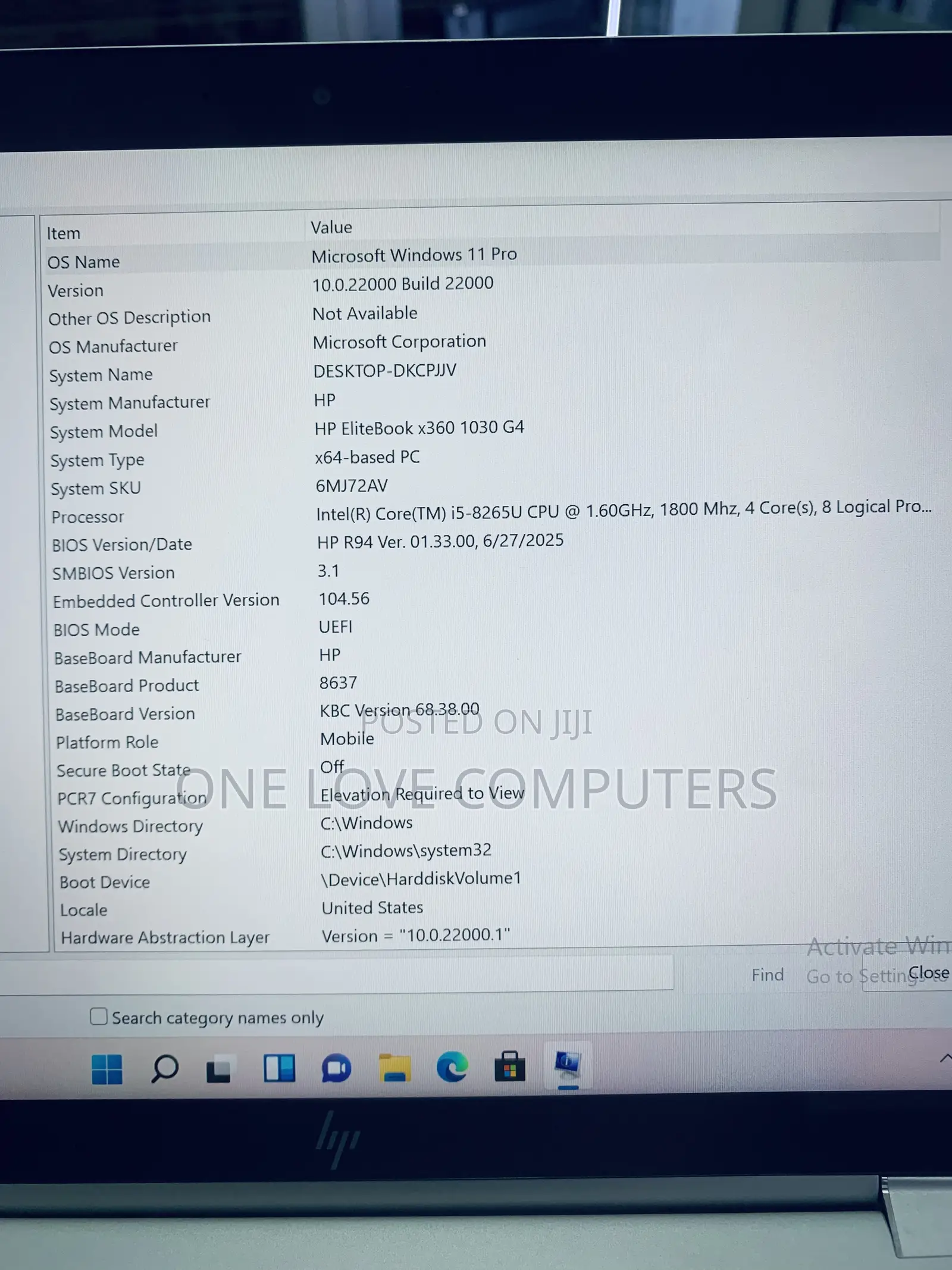 Laptop HP EliteBook x360 1030 G4 8GB Intel Core i5 SSD 256GB