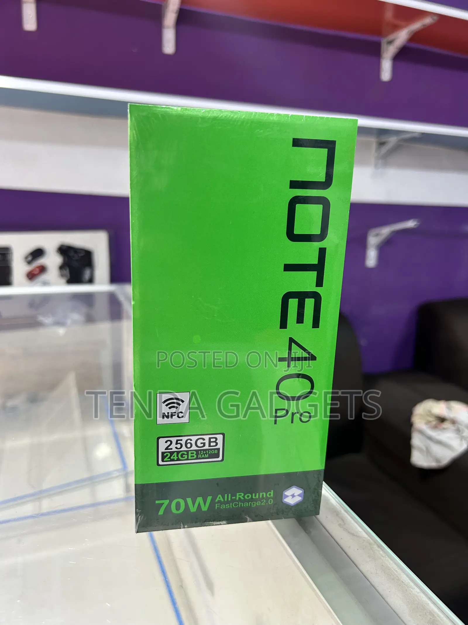 New Infinix Note 40 Pro 256 GB Black
