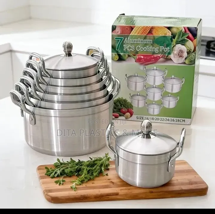 7set Aluminium Cookwares