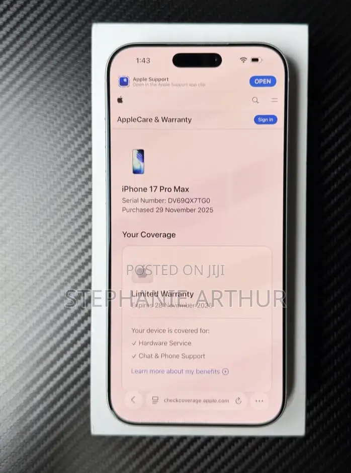 New Apple iPhone 17 Pro Max 256 GB White