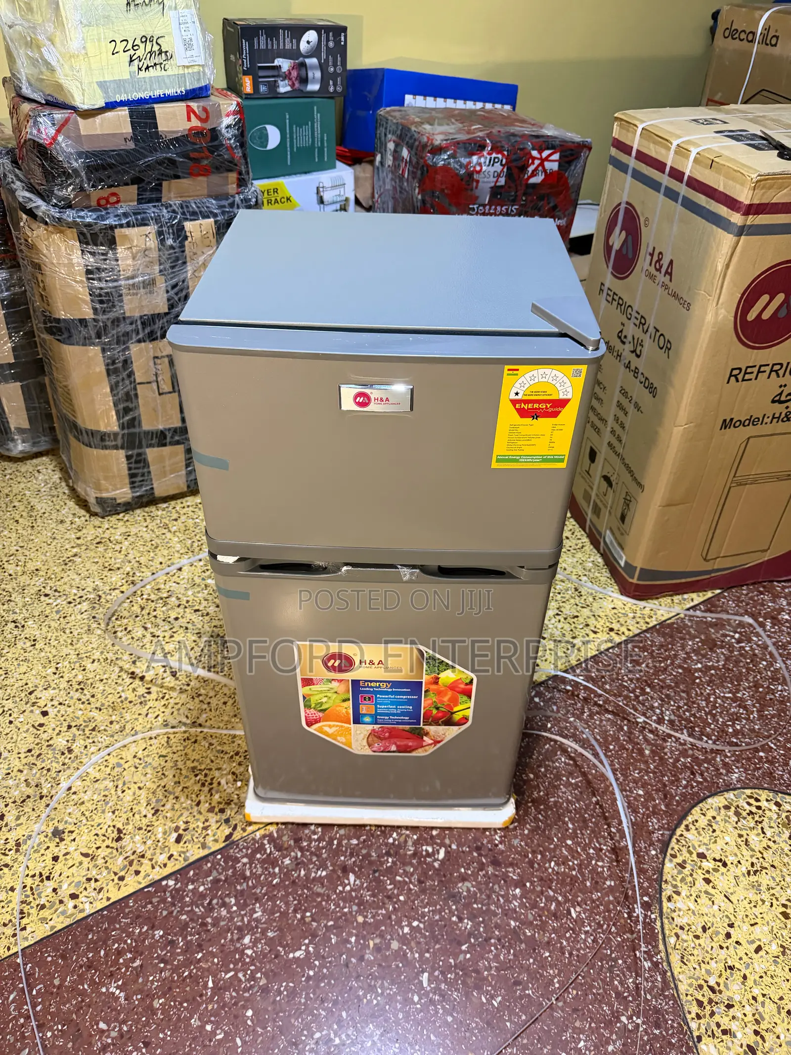 H a Fridge Double Door 80l
