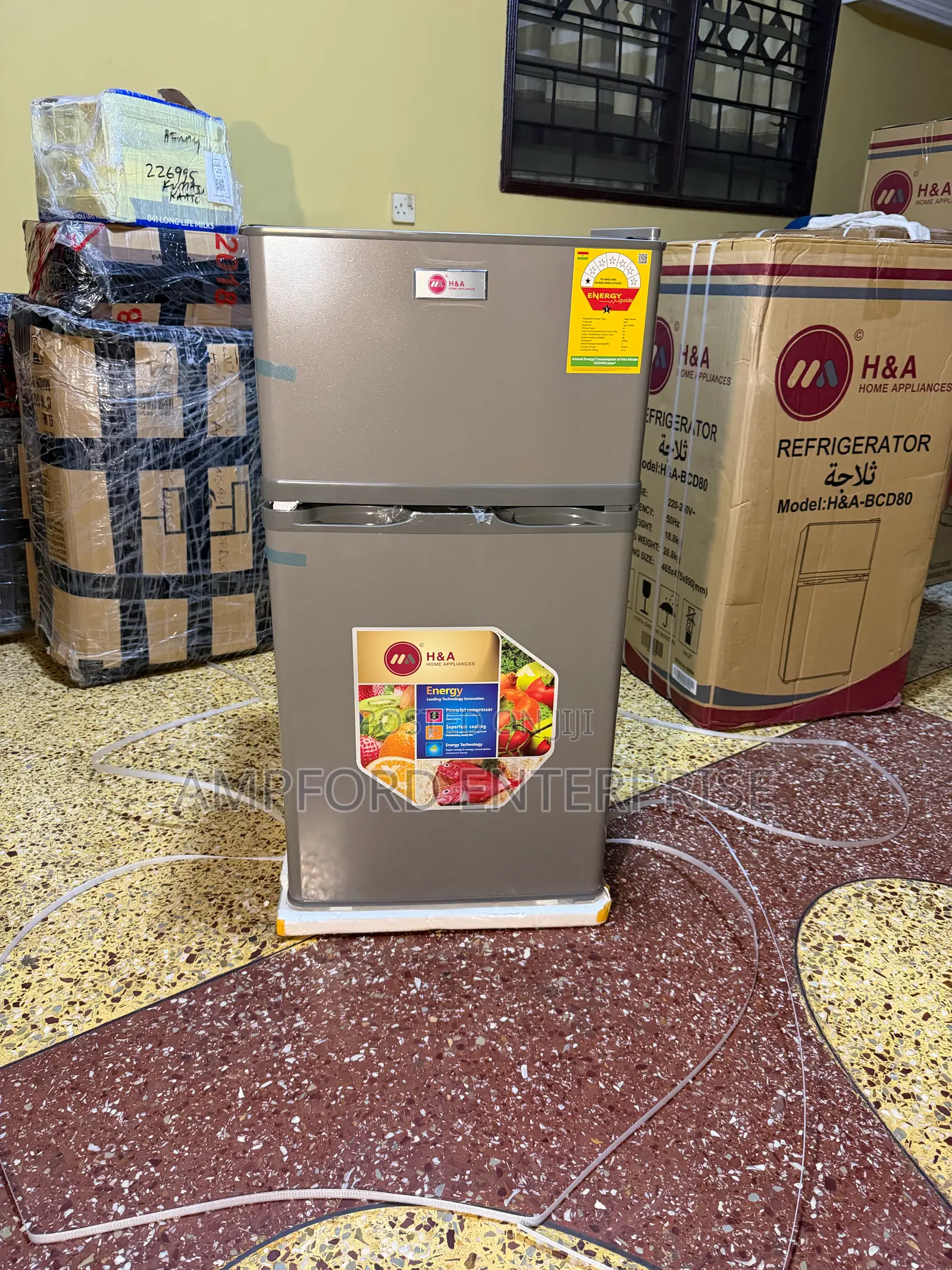 H a Fridge Double Door 80l