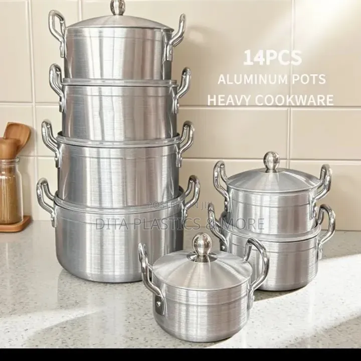 7set Aluminium Cookwares