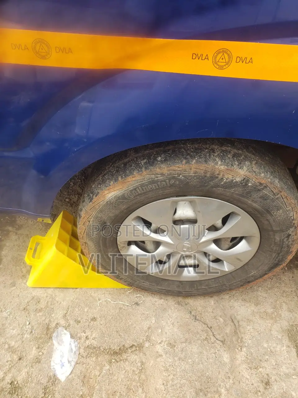 Yellow Plastic Wheel Chock