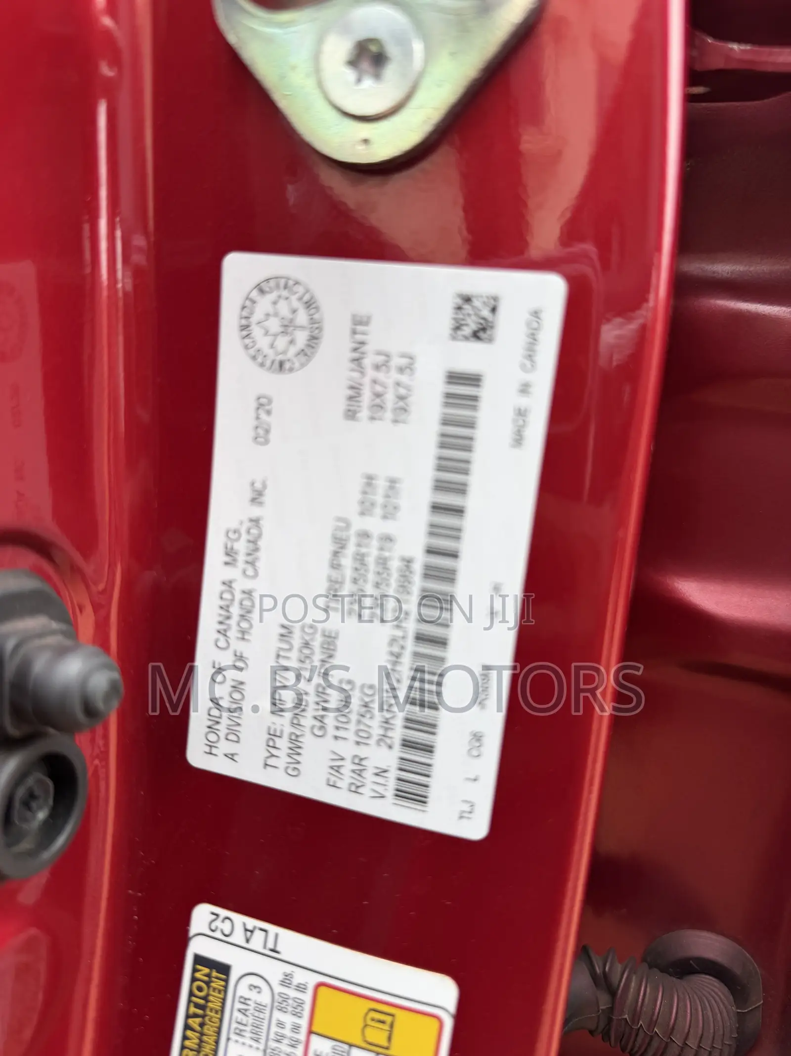 Honda CR-V 2020 Red