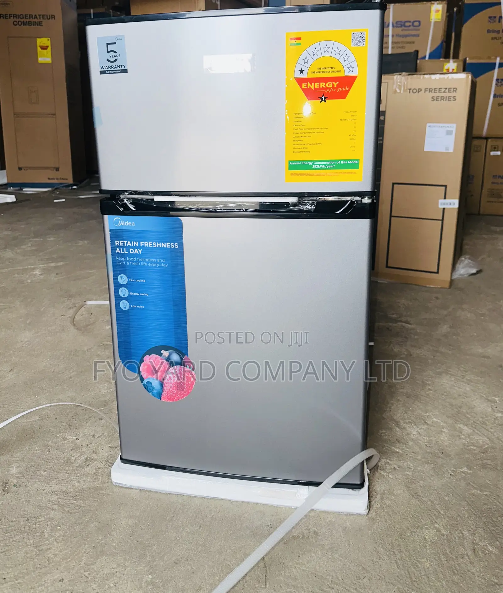 Very Spacious Midea 87liters Double Door Fridge