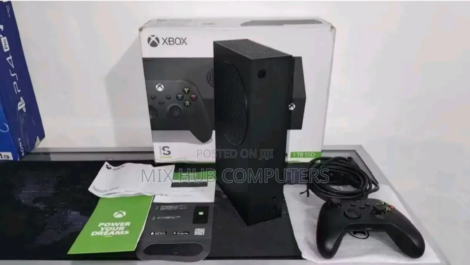 Black Xbox S With 5games