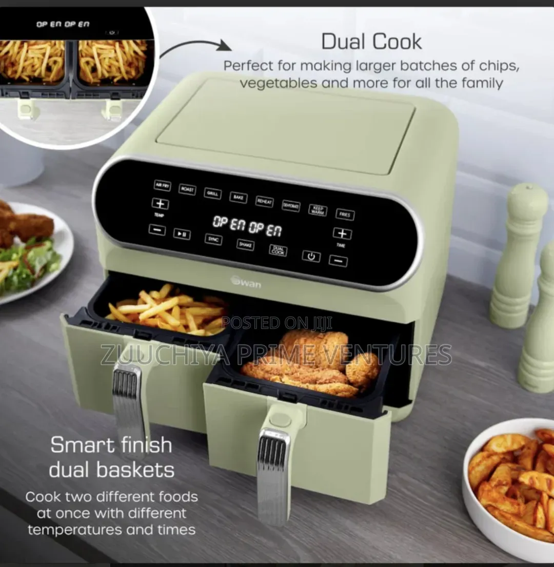 Swan 8.L Retro Dual Basket Digital Air Fryer From Uk
