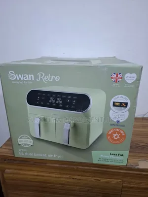 Swan 8.L Retro Dual Basket Digital Air Fryer From Uk