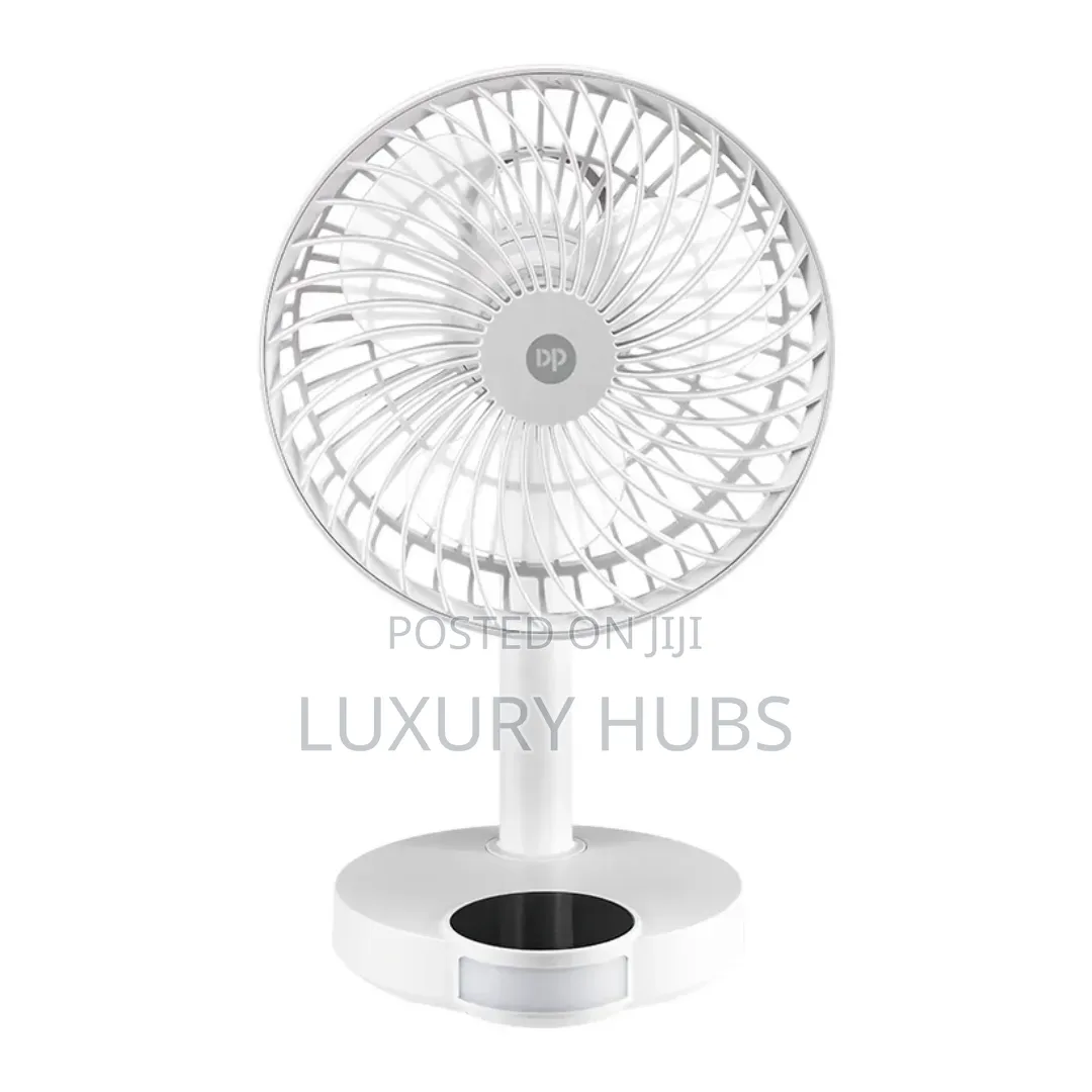 Desktop Fan | 4000mah | 3 Speeds | Type-C Charging | Led Light