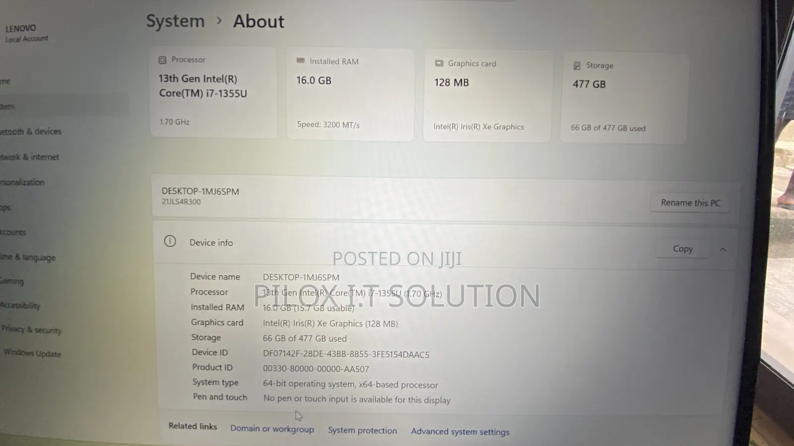Laptop Lenovo ThinkPad E14 Gen 5 16GB Intel Core i7 SSD 512GB