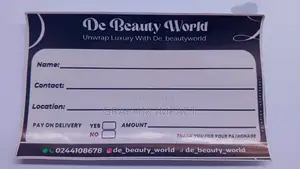 Customer Information Stickers