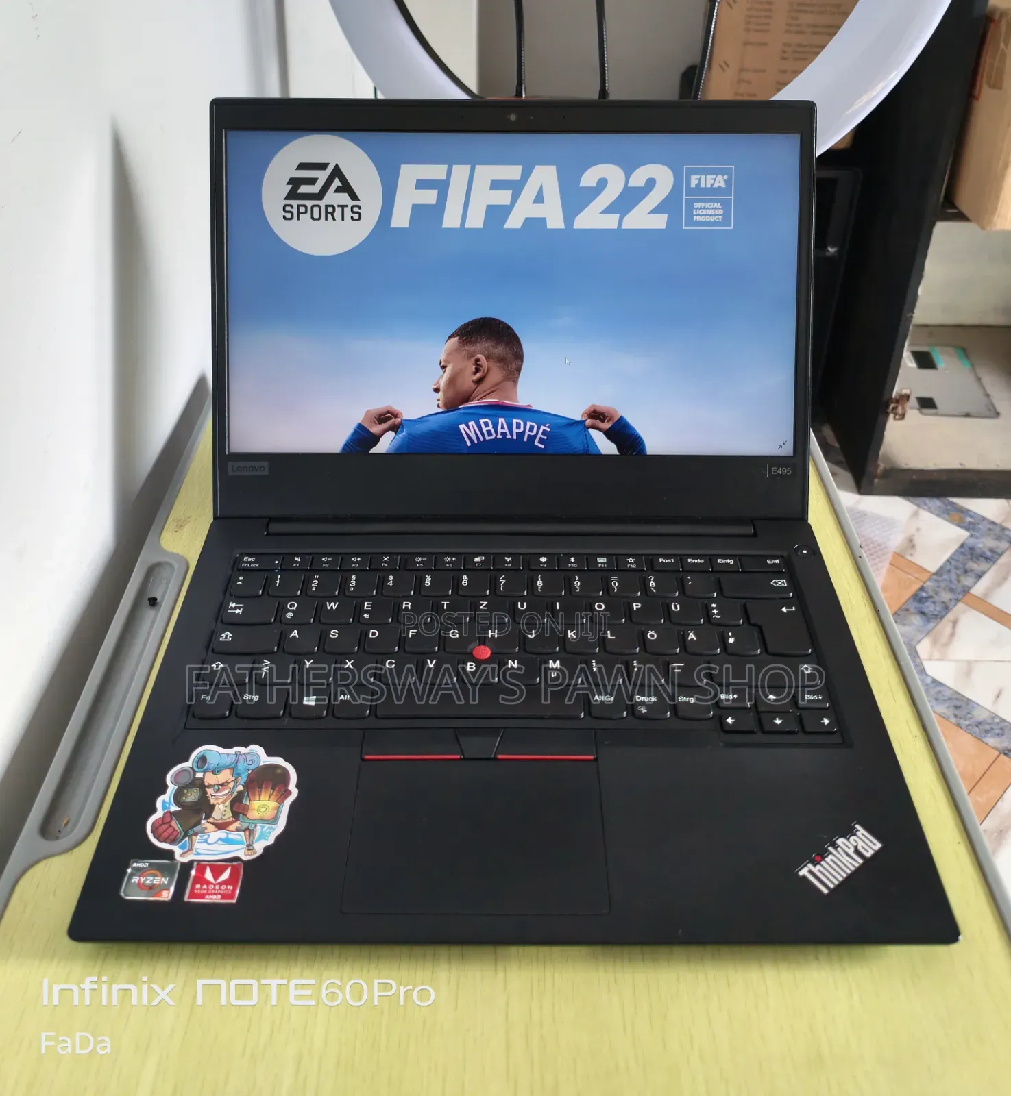 Laptop Lenovo ThinkPad E495 8GB AMD Ryzen 5 SSD 256GB