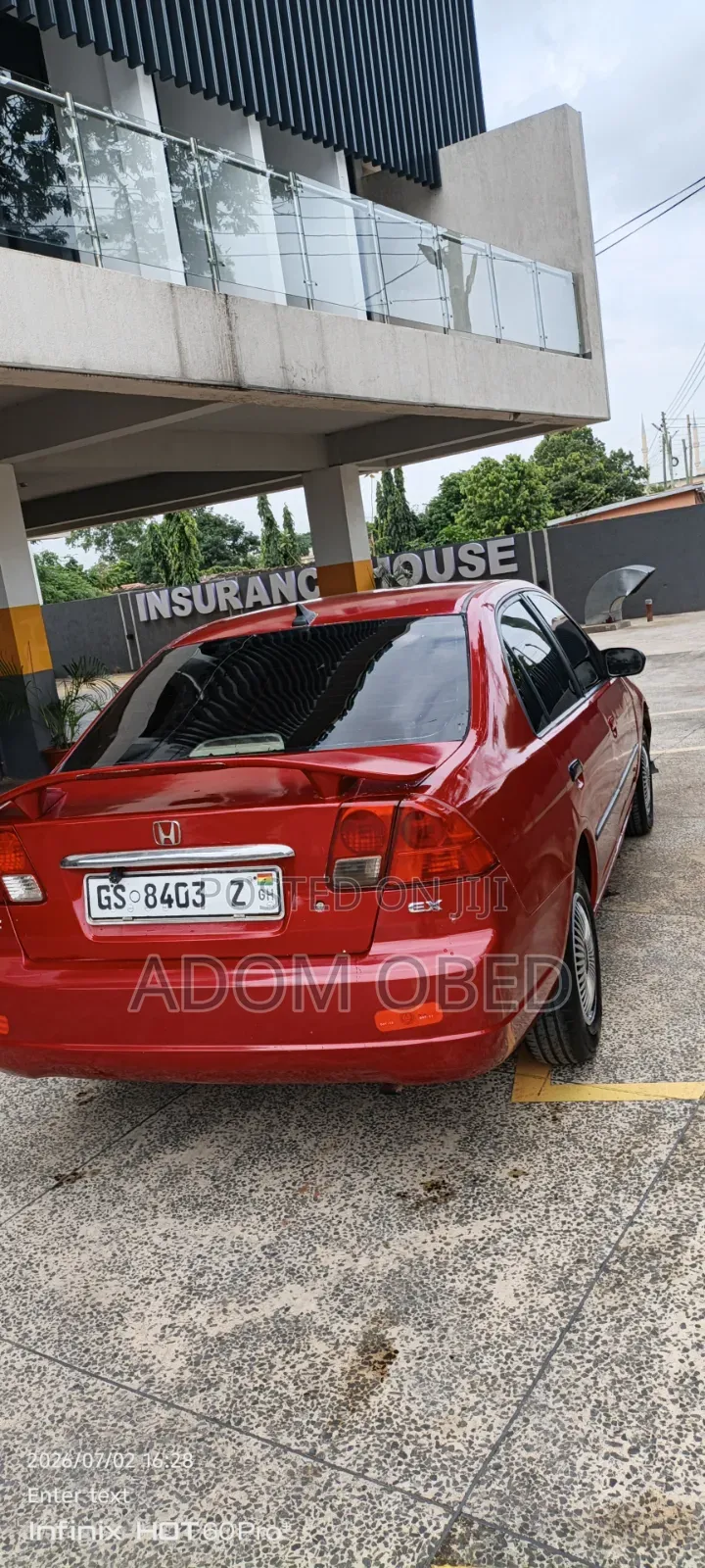 Honda Civic Hybrid 2006 Red