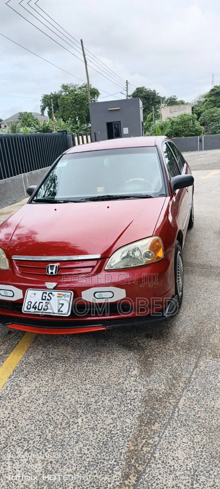 Honda Civic Hybrid 2006 Red