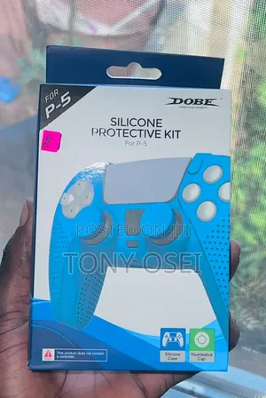 Brand New Ps5 Silicone Controller Cover+Thumb Grips| Dobe|Blue