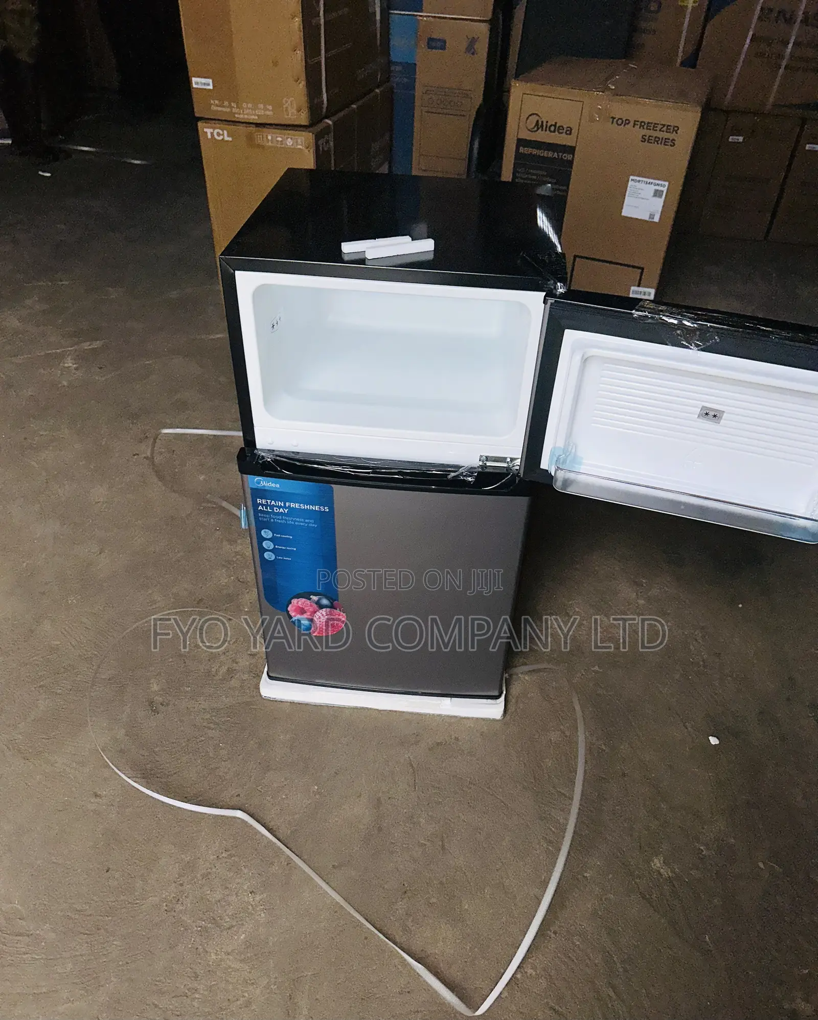 Fridge + Freezer Midea 2 Doors Table Top Double Door Fridge