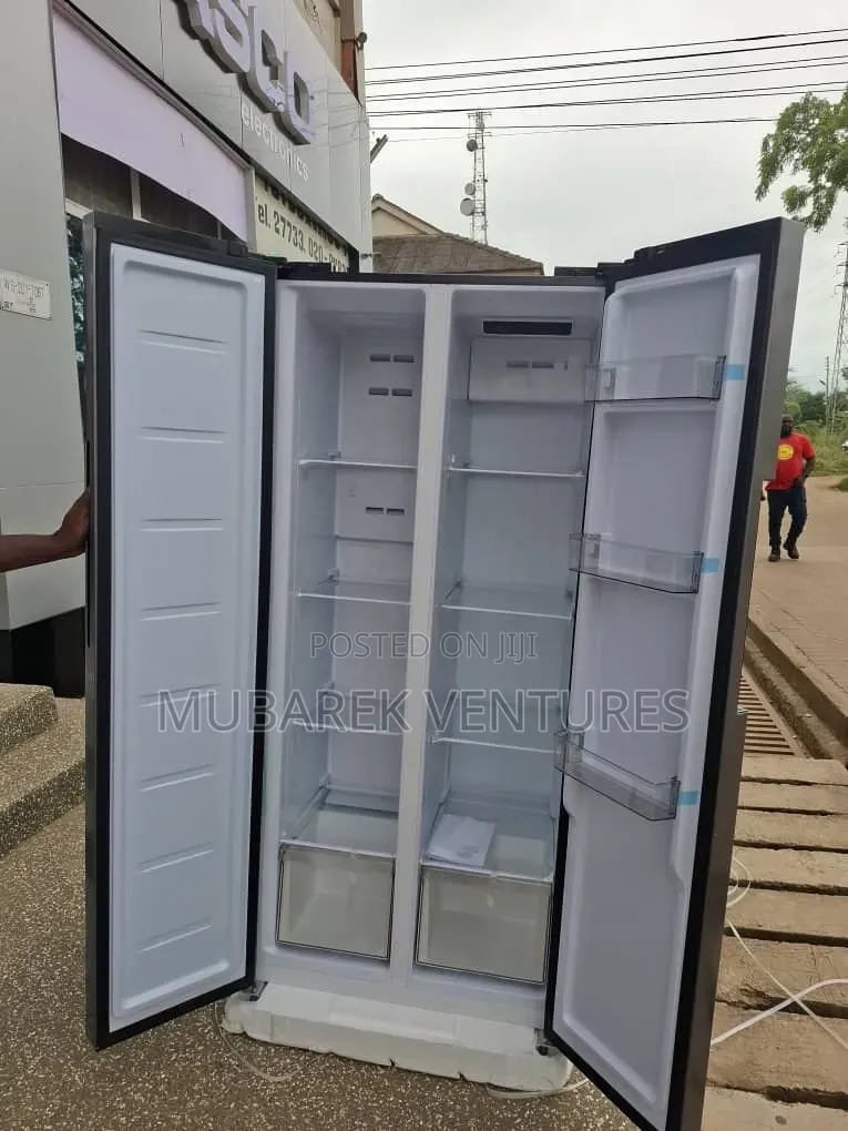 Nasco 360ltrs Side by Side Refrigerator Metalic Silver