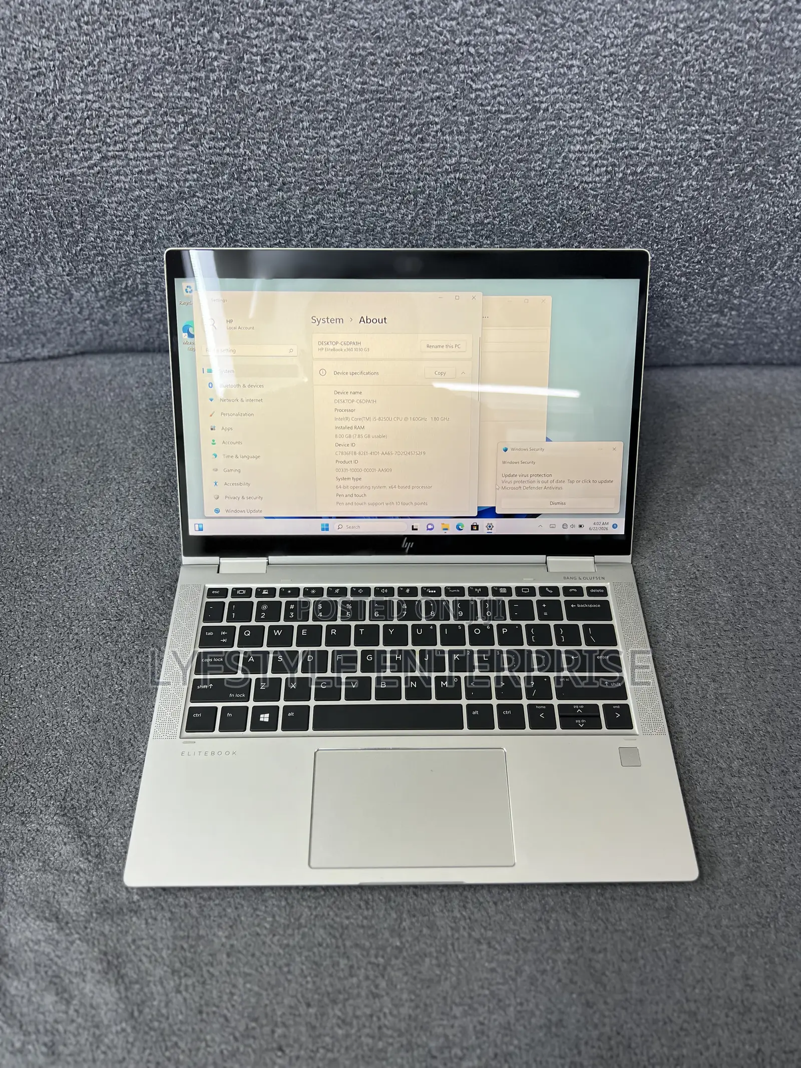 Laptop HP EliteBook 1030 8GB Intel Core i5 SSD 256GB