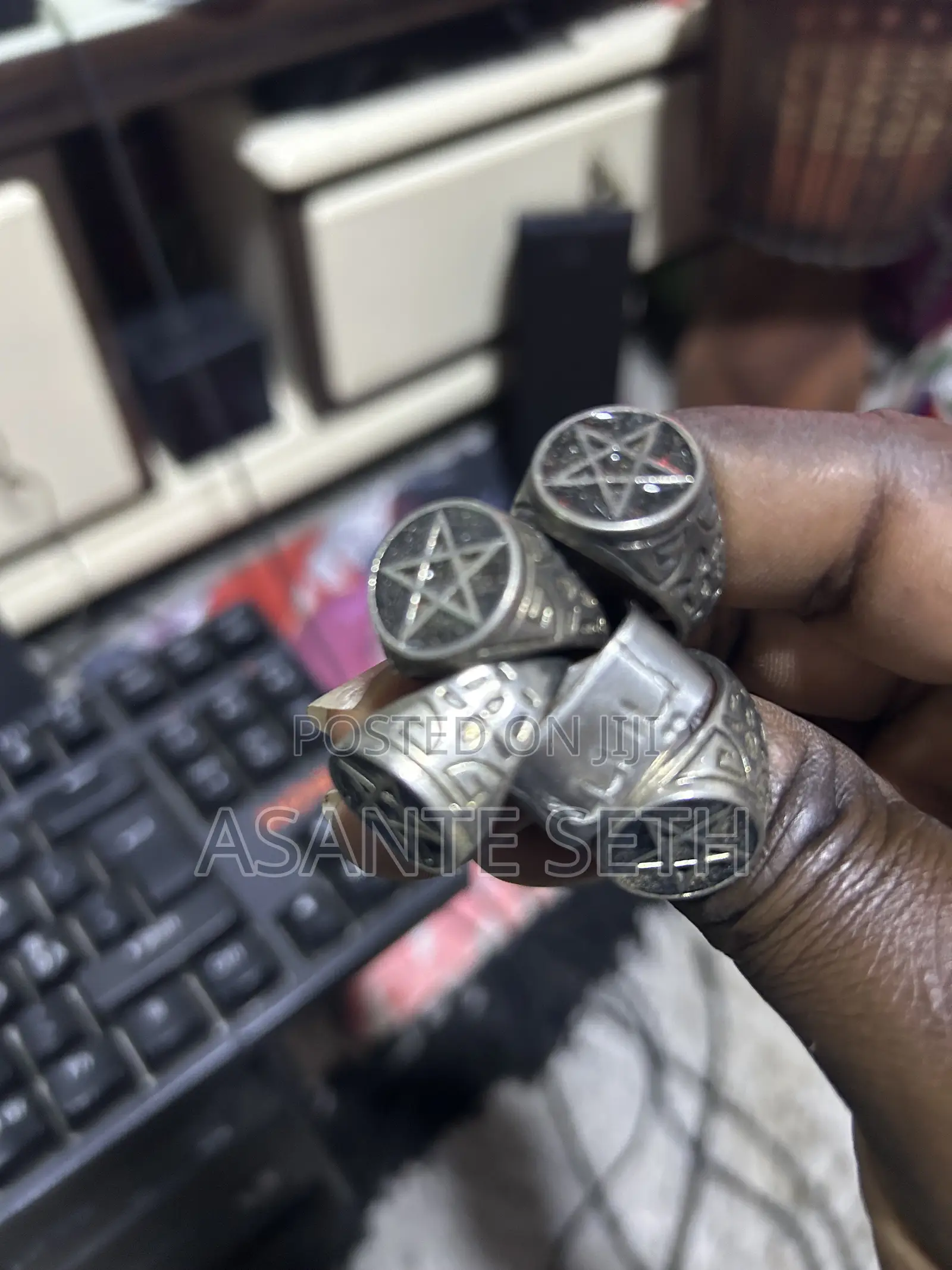 Very Powerful Star Ring for Spiritual Benefit /Protection Against Evil