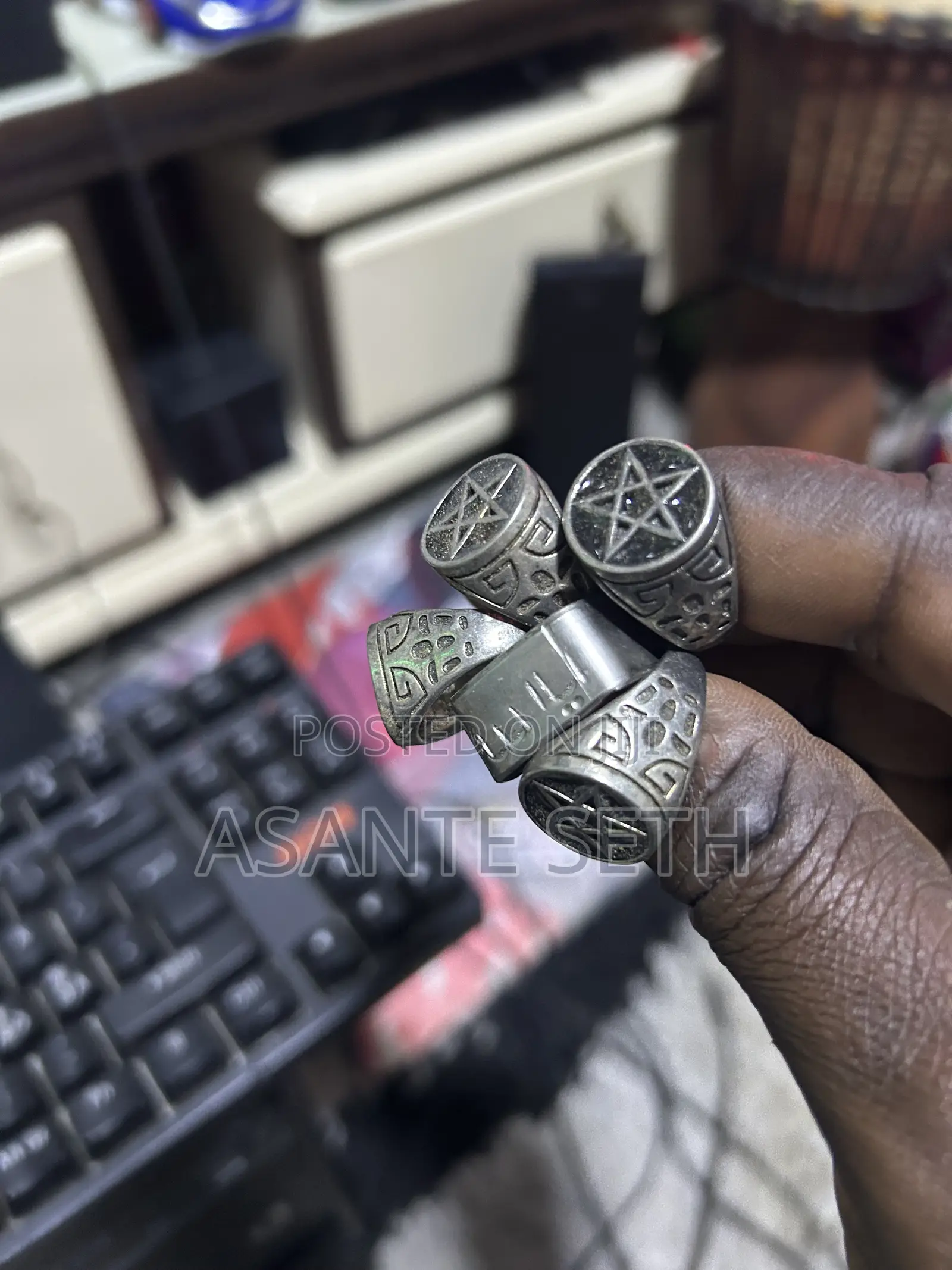 Very Powerful Star Ring for Spiritual Benefit /Protection Against Evil