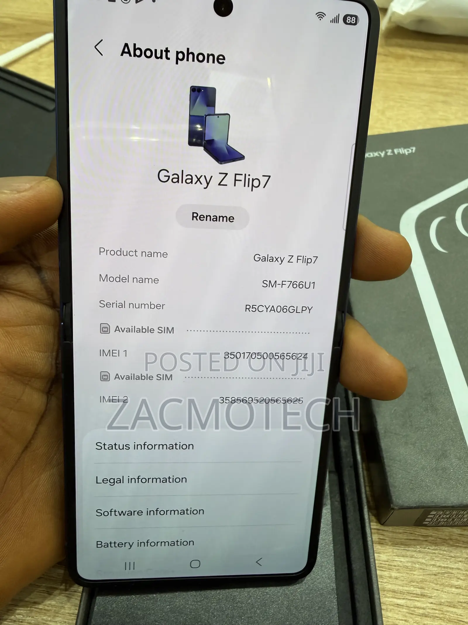 Samsung Galaxy Z Flip7 512 GB Blue