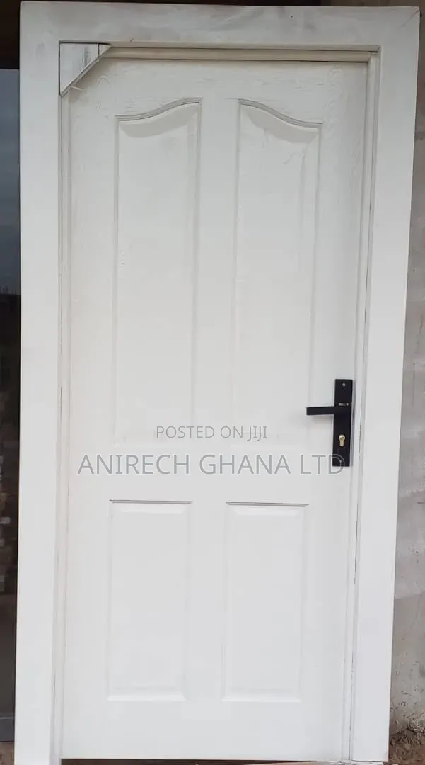 4 White Panel Door + Frames + Architraves