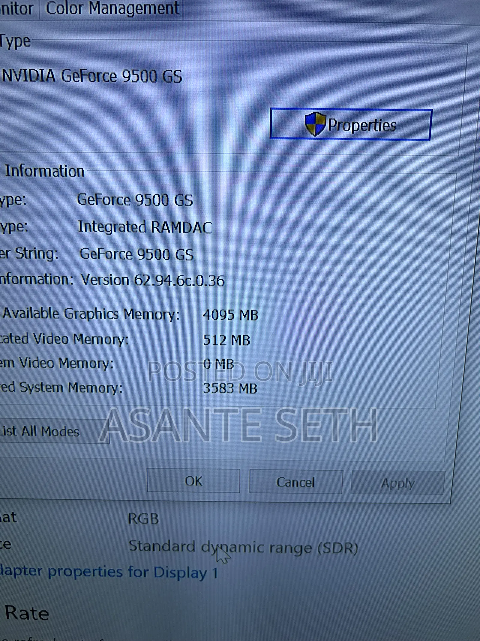 Nvidia Gt 9500gs 512mb for Display Graphics Card