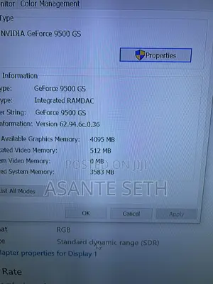Nvidia Gt 9500gs 512mb for Display Graphics Card